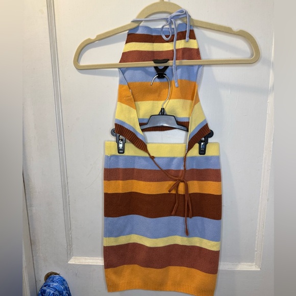 Tiger Mist Multicolor Striped Knit Set - Picture 4 of 6
